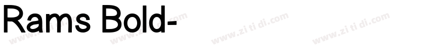 Rams Bold字体转换